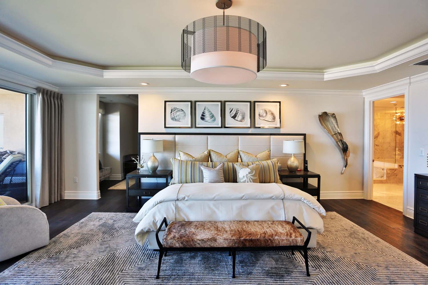 Drum Chandelier Mesh Outer Drum Mesh Chandelier Bedroom