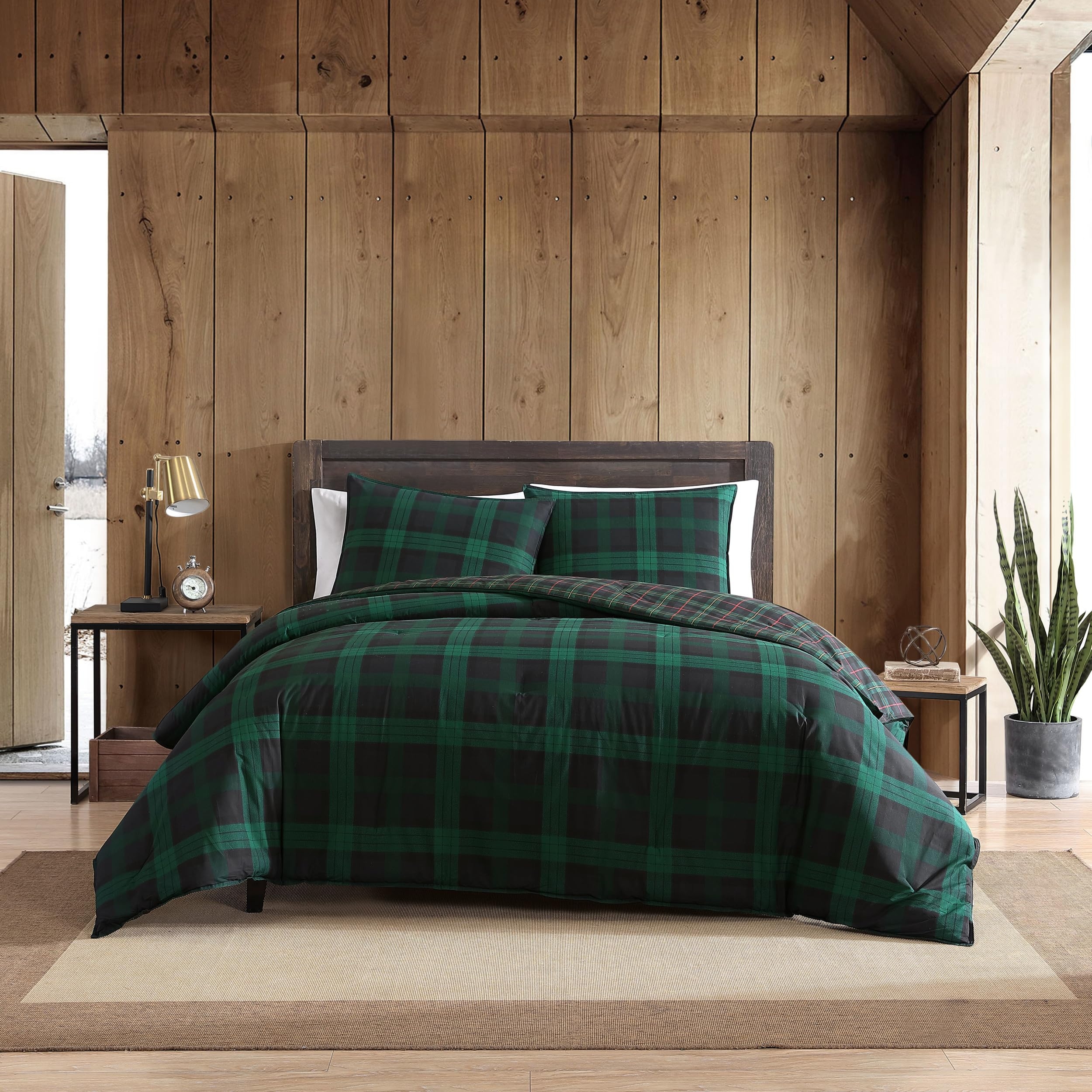 Green Plaid Bedding