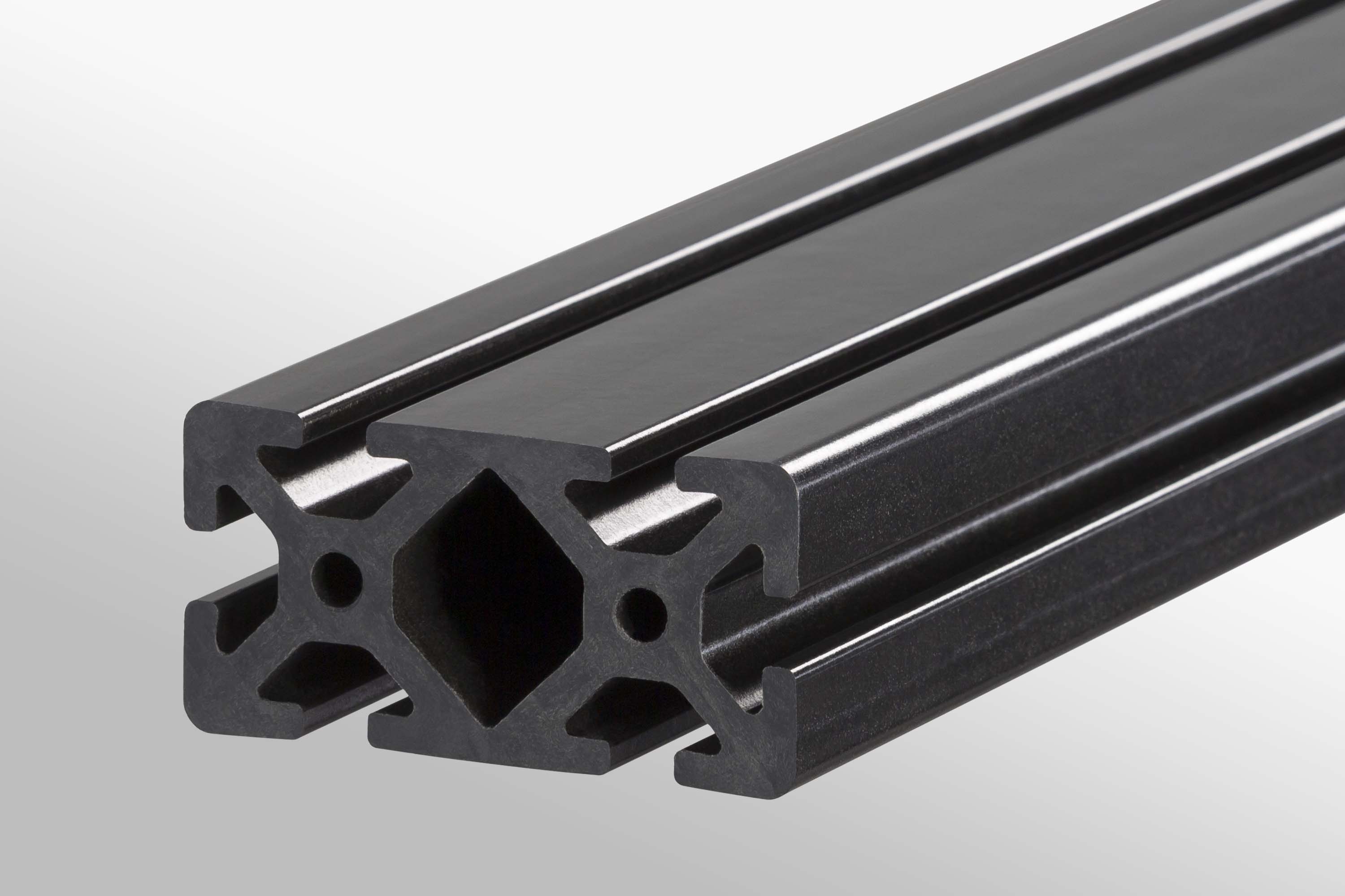 Extrusion Profile Diamond Core Anthracite T-Slot Profile