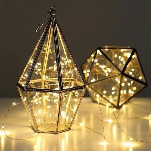 Fairy Lights: Micro LED Geometric Vessel for Tabletop Ambient Glow