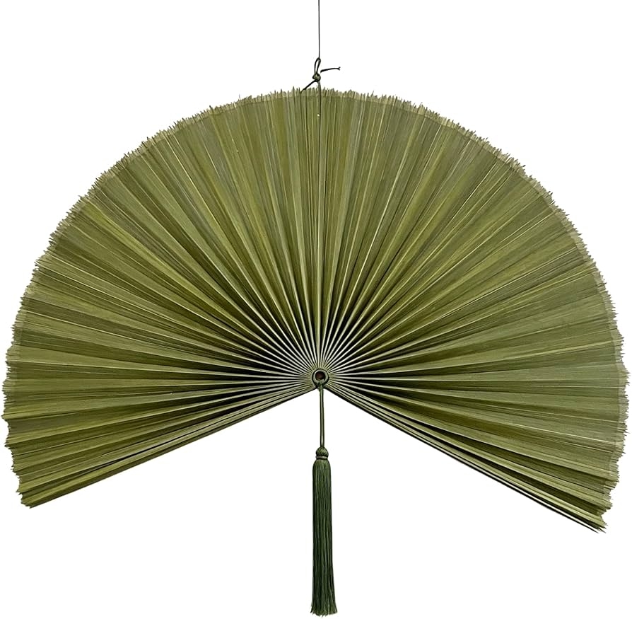 Fan Wall Decor: Army Green Large Army Green Wall Fan