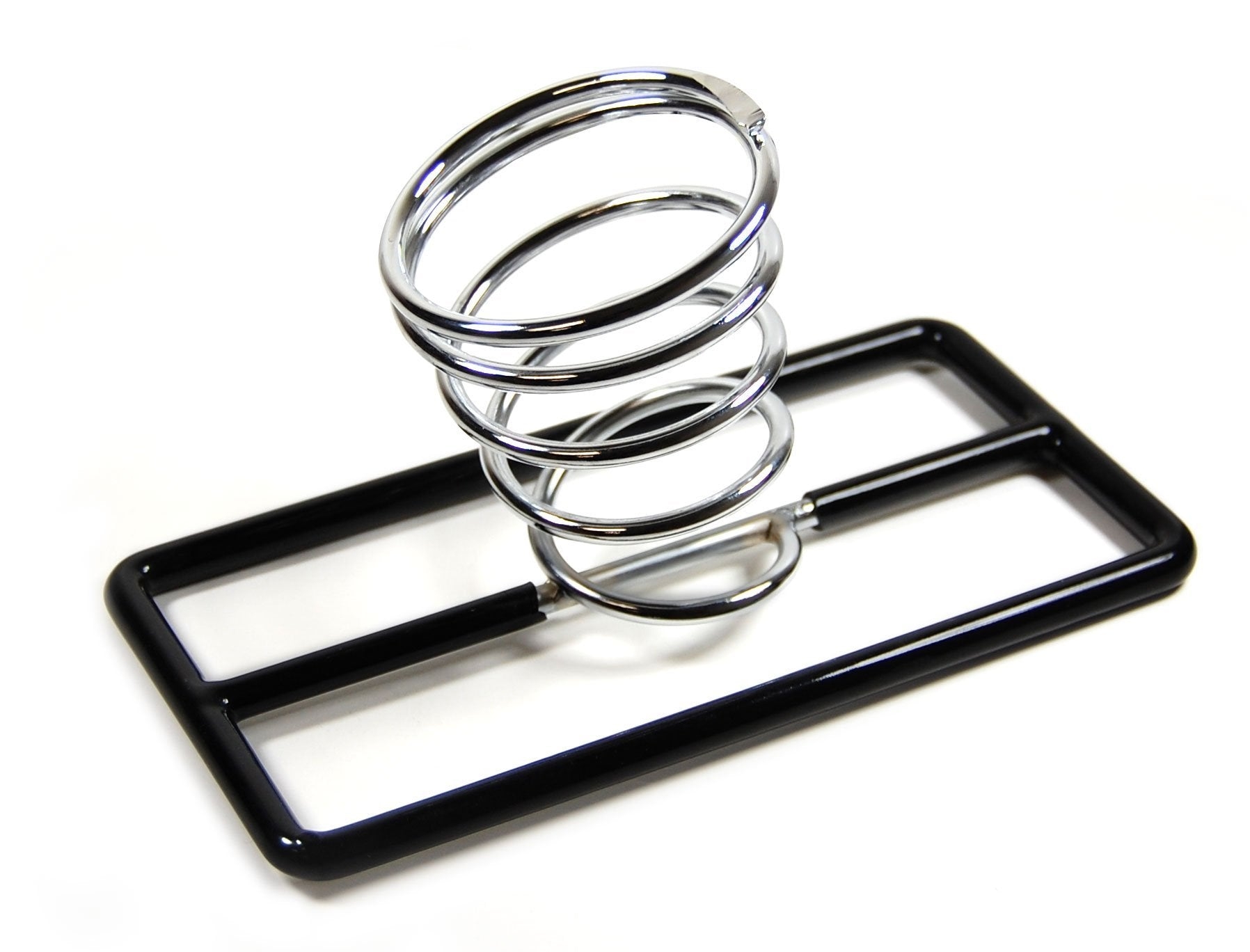 Flat Iron Holder: Chrome spiral hair tool holder with 3 inch diameter