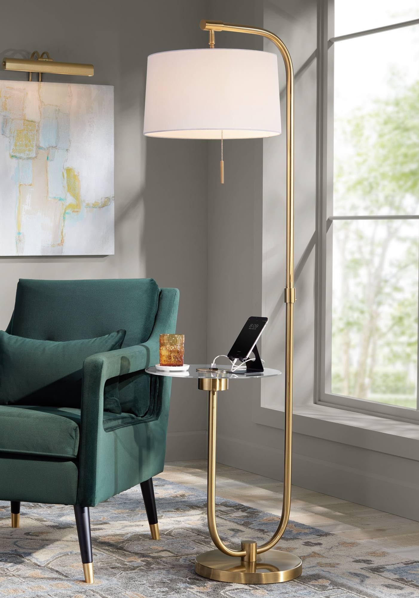 Floor Lamp With Tray Table
