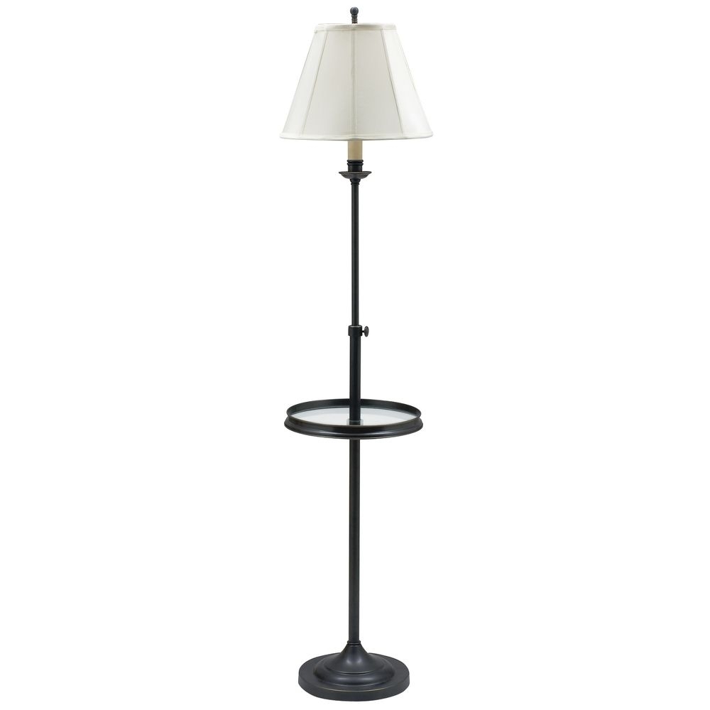 Floor Lamp In Oil Rubbed Bronze With Empire Shade Accent
