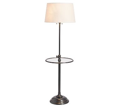 Floor Lamp With Adjustable Height And Antique Bronze Finish