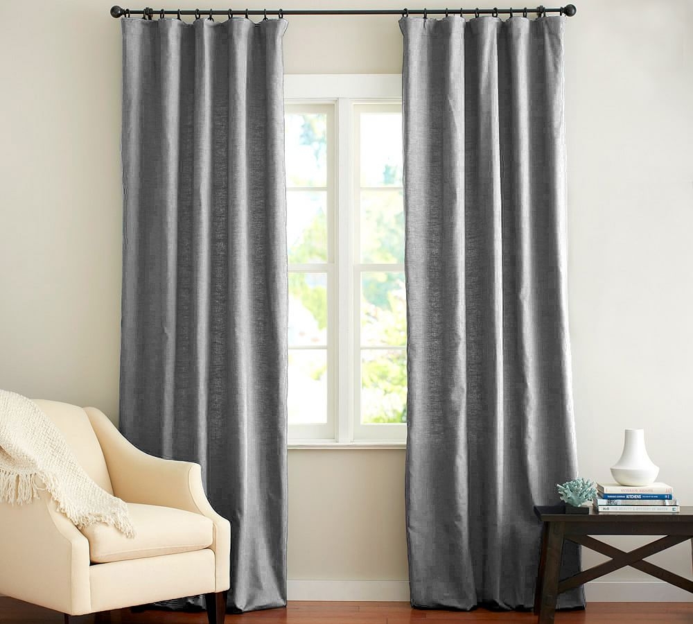Floor Length Curtains Flagstone Ring Top Hanging Panels
