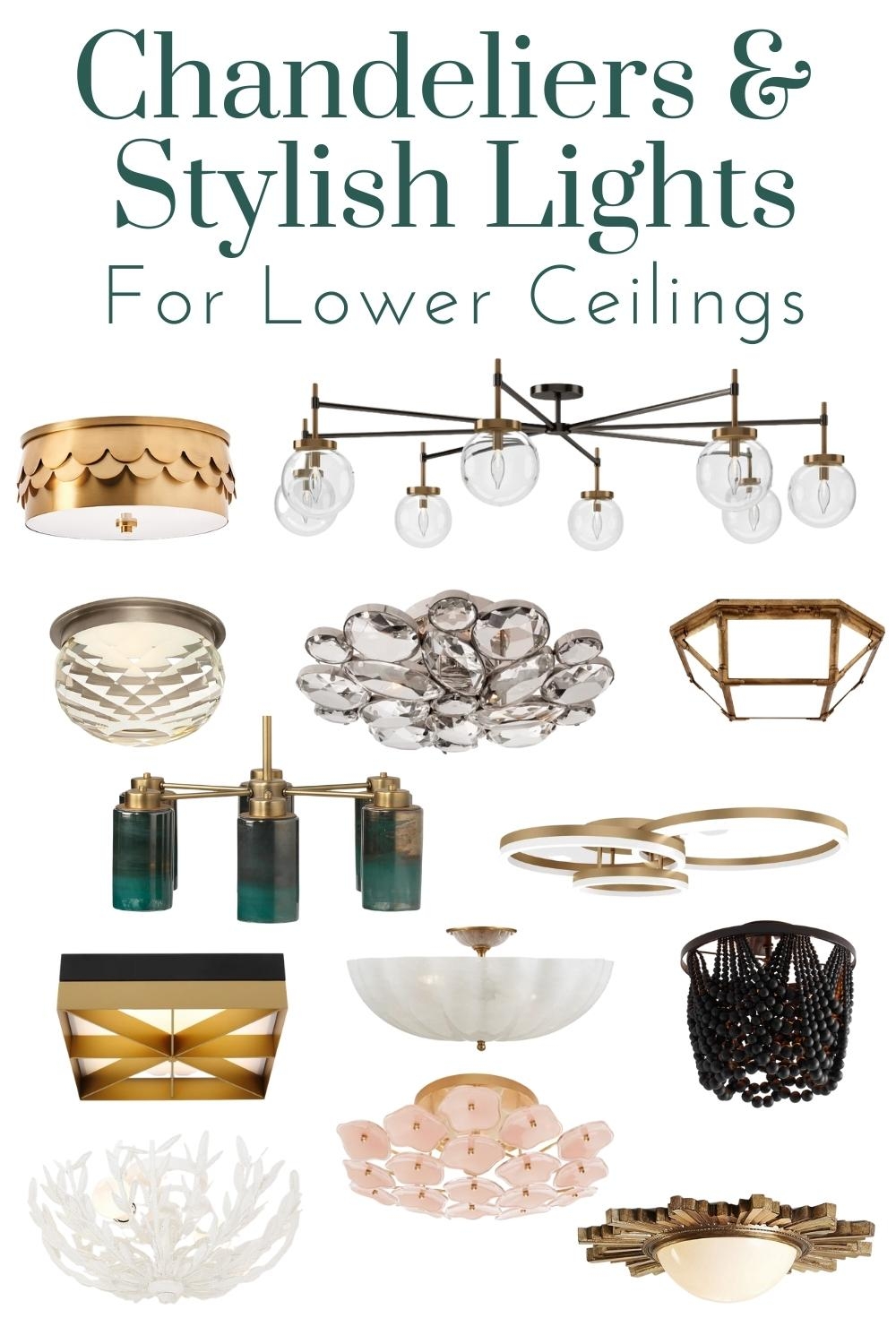 Flush Mount Lighting in Metallic Accents: Decorative Glass Flush Mounts