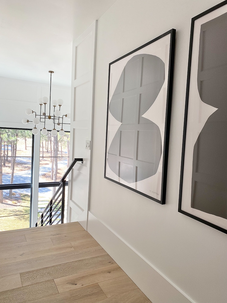 Framed Art Multi Arm Lighting Organic Abstract Shapes