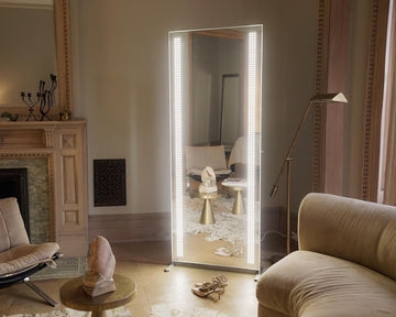 Full Length Mirror: Professional Vanity Dual LED Strip