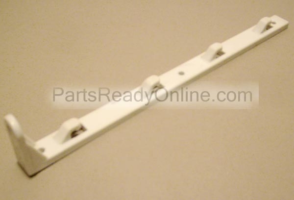 Furniture Hardware with Adjustment Hooks in White Finish