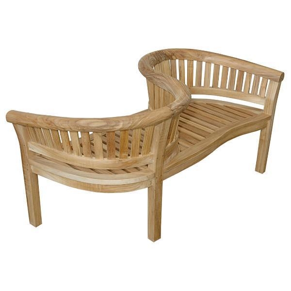 Garden Bench with S Curve Design for Back to Back Seating