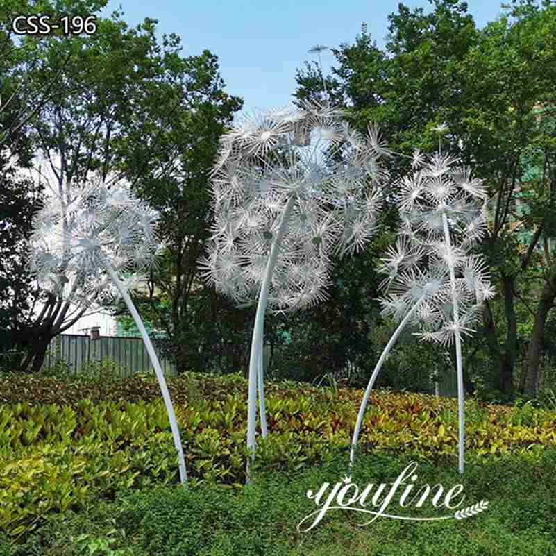 Garden Sculpture: Oversized Scale Large Metal Dandelion Sculpture