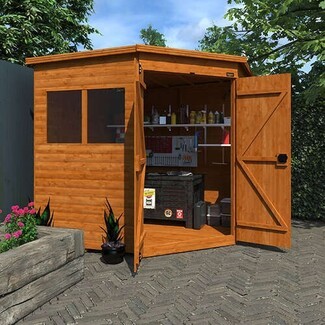 Garden Shed: Loglap Cladding and Loglap Wooden Workshop Design