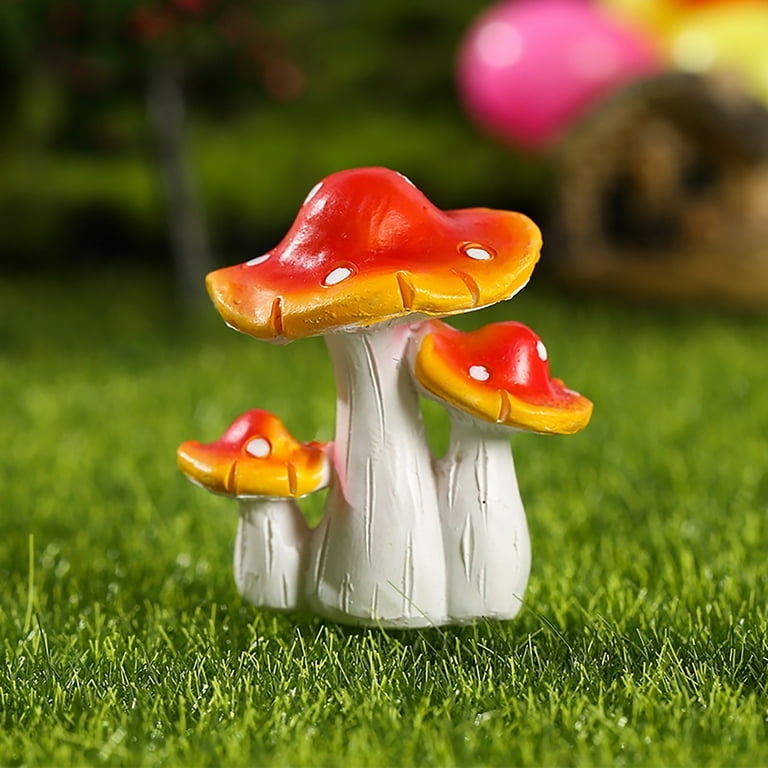 Garden Statue: Ceramic Triple Cluster Notched Rim Ornament