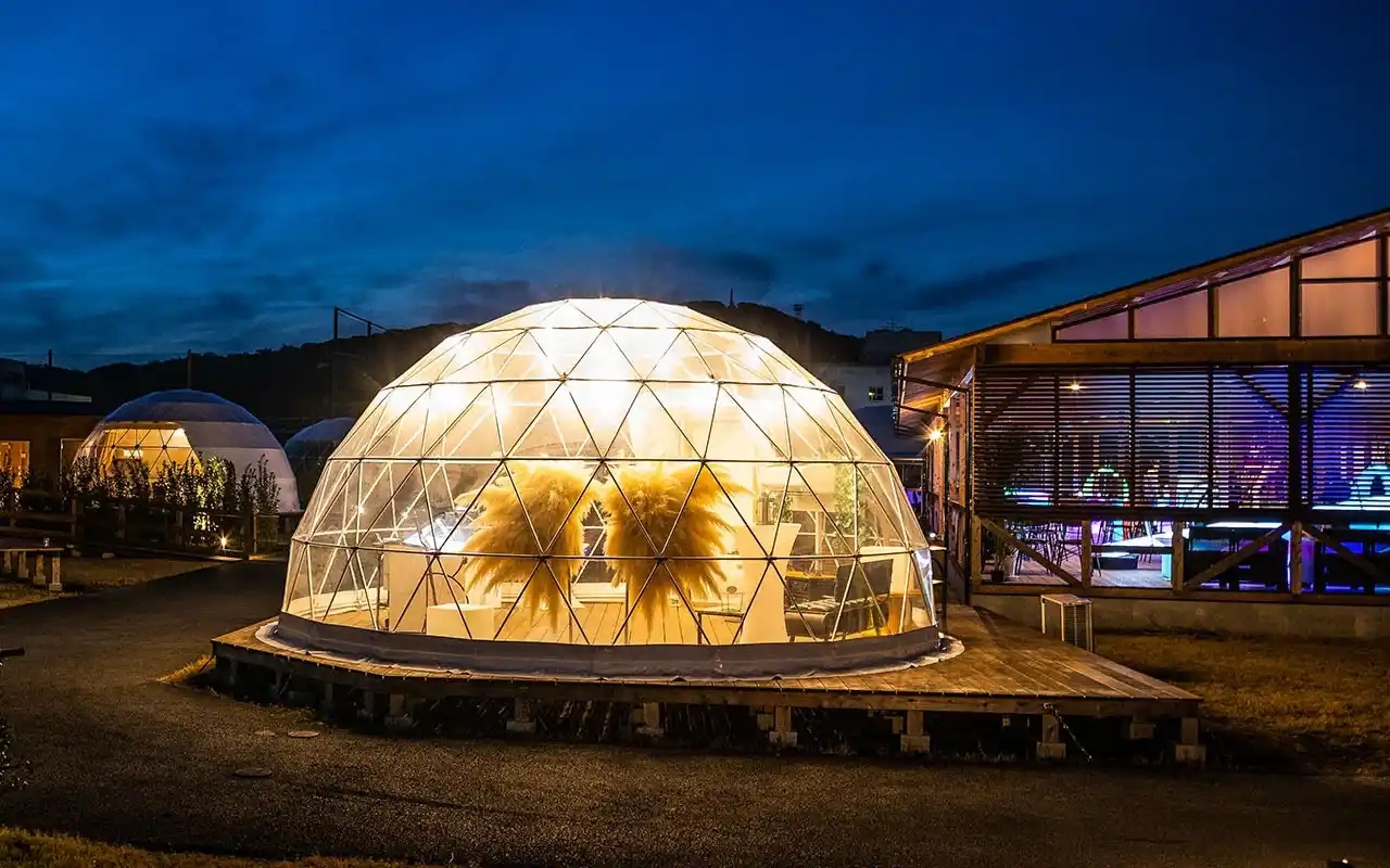 Geodesic Dome Transparent Geodesic Dome Event Space