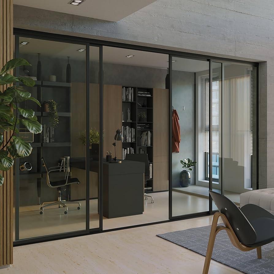 Glass Room Divider: Floor To Ceiling Architectural Separation