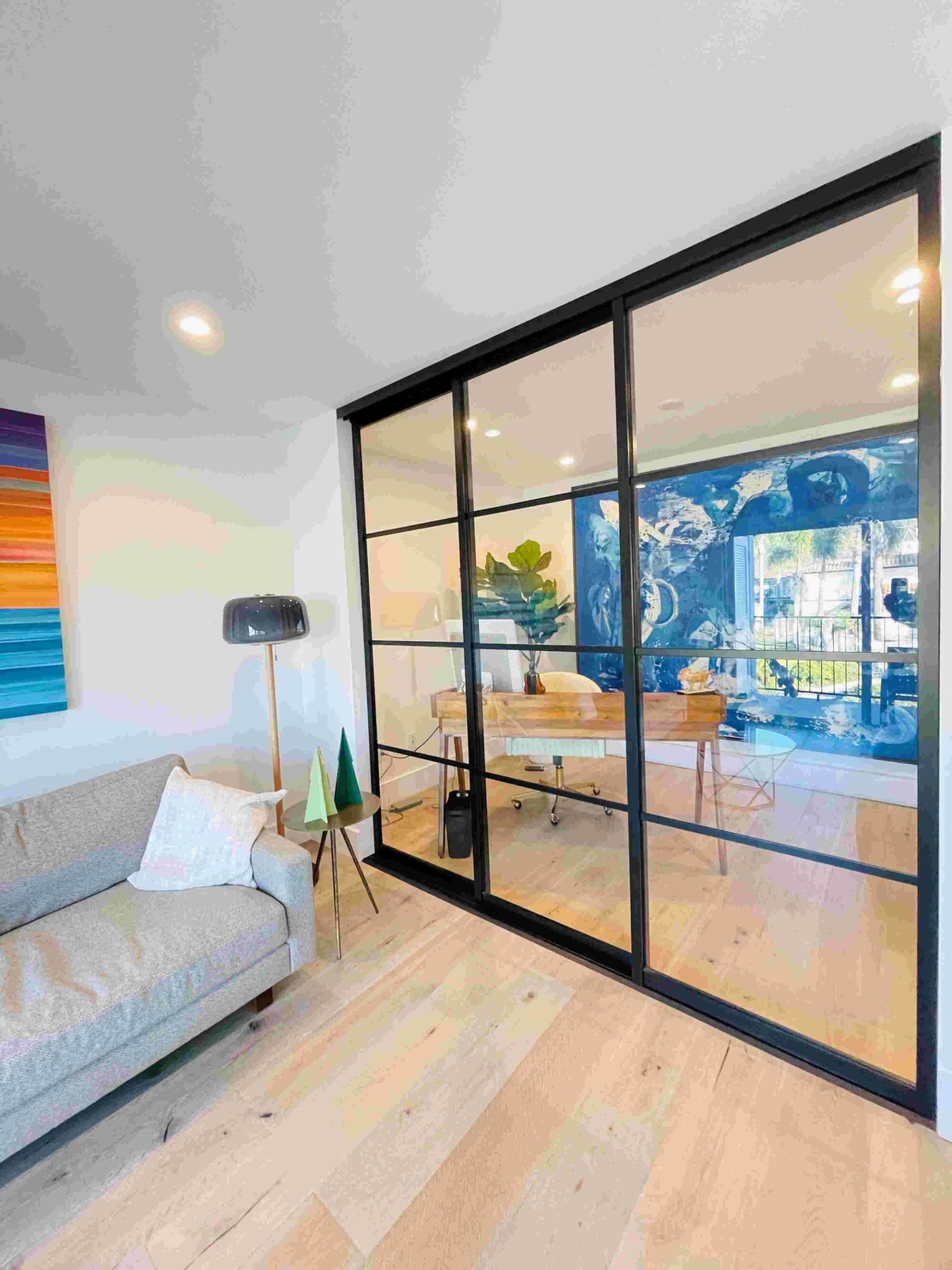 Glass Wall Room Divider