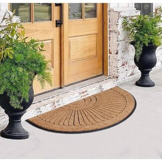 Half Round Doormat Sunburst Pattern for Half Moon Sunburst Doormat