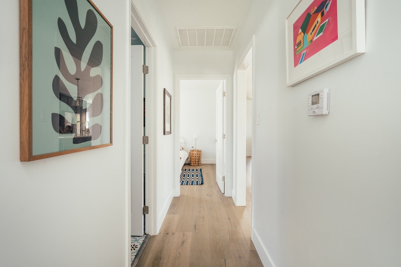 Hallway Oversized Botanical Print Vibrant Abstract Art