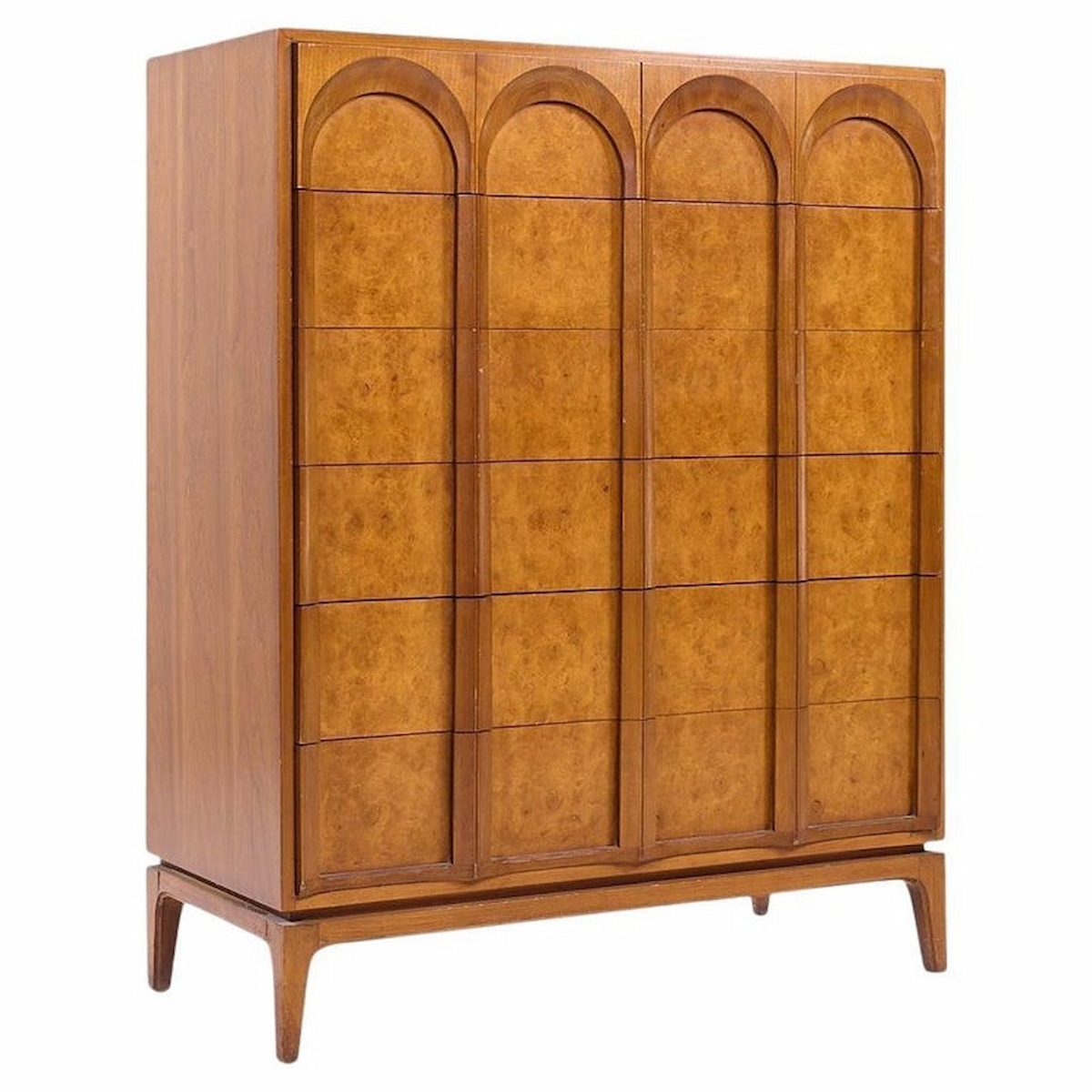 Highboy Dresser Sculptural Arches Arched Highboy Chest