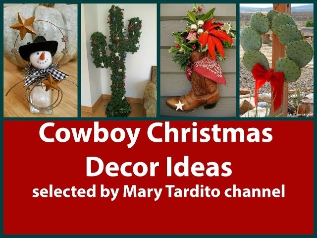 Holiday Decor Set Cactus Shaped Tree Southwestern Festive Decor