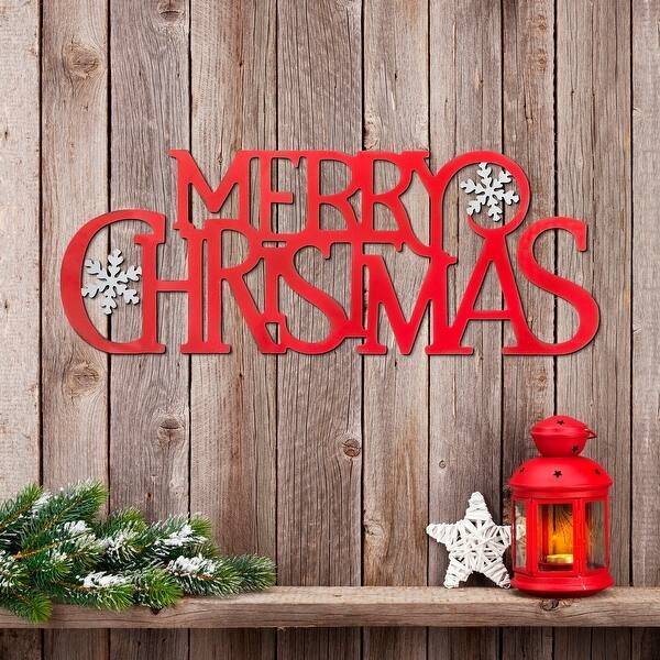 Holiday Wall Decor Metal Cutout Snowflake Metal Wall Art