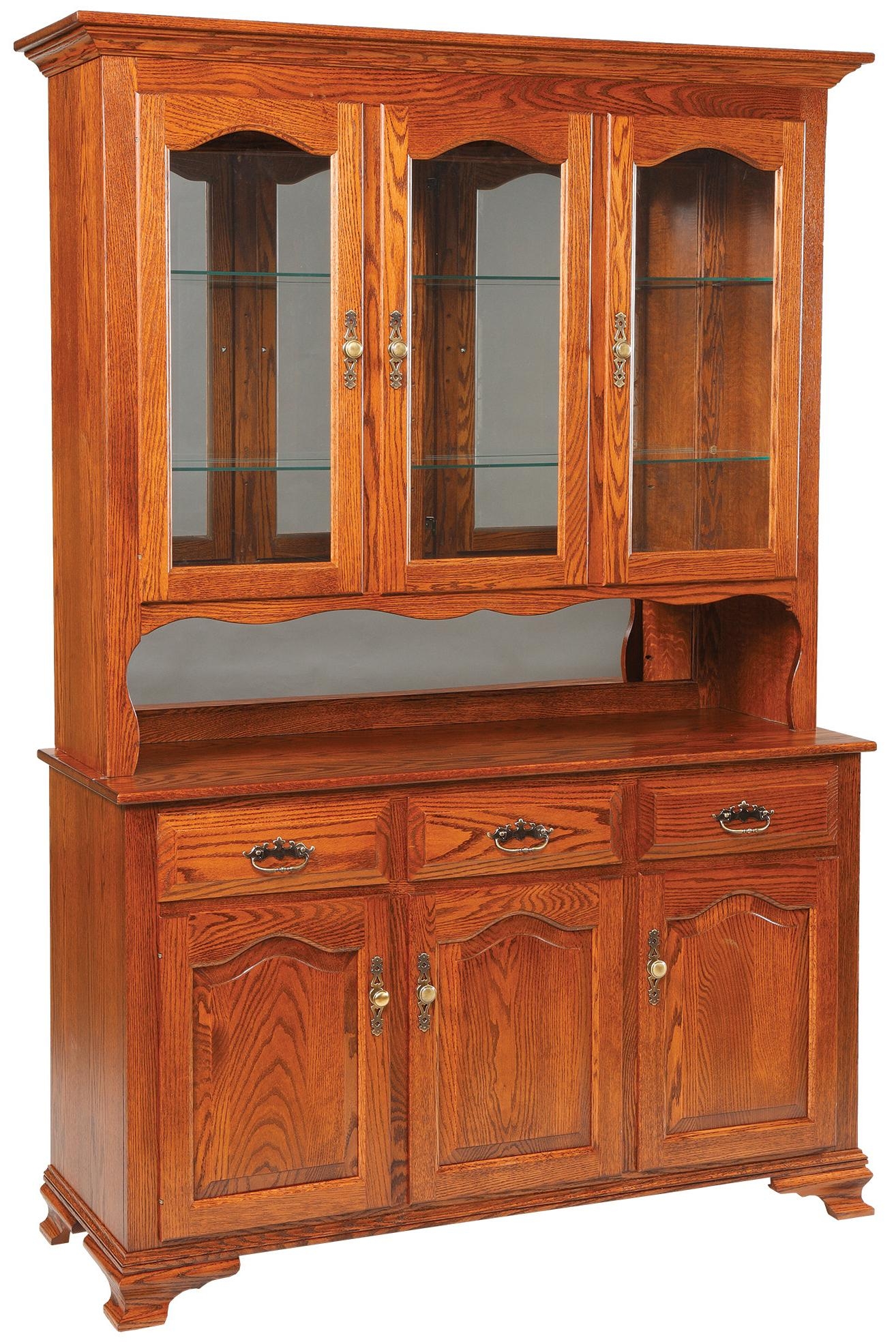 Hutch and Buffet with Ogee Feet and Scalloped Niche