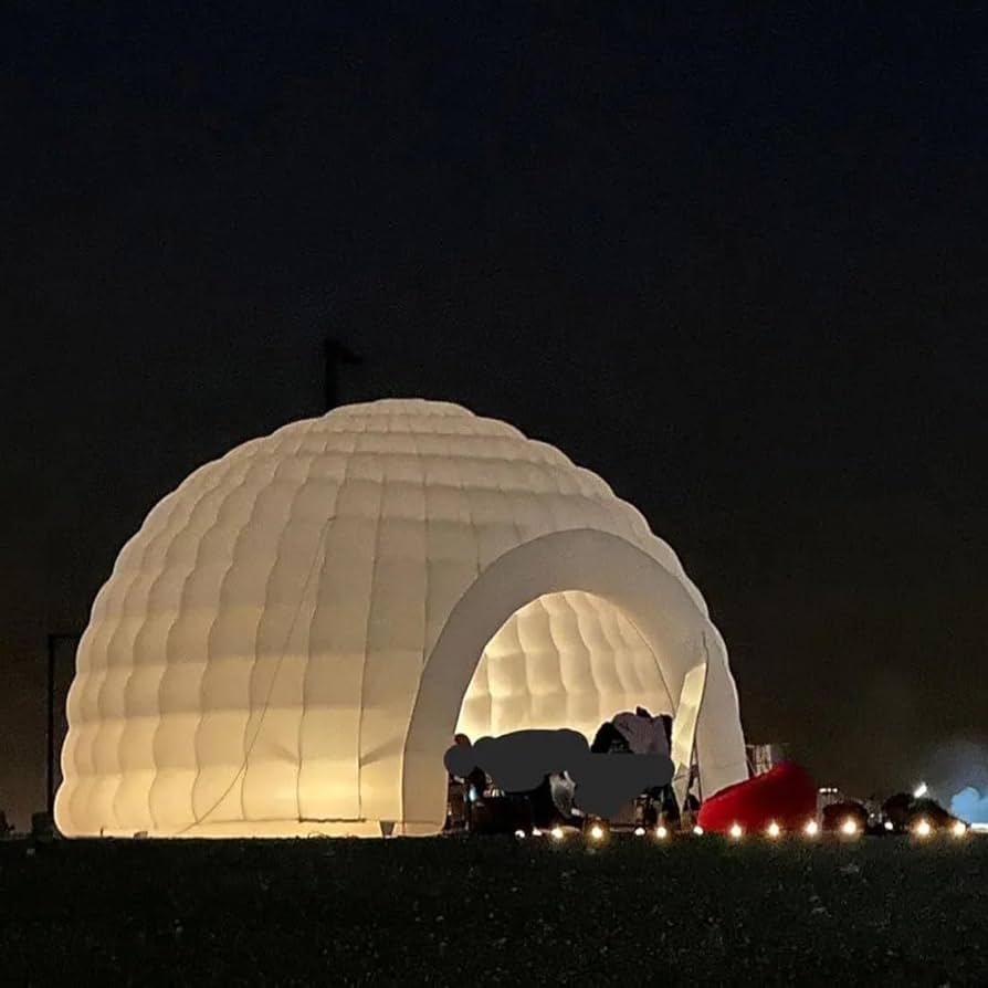 Inflatable Dome Tent Internal Lighting Outdoor Shelter