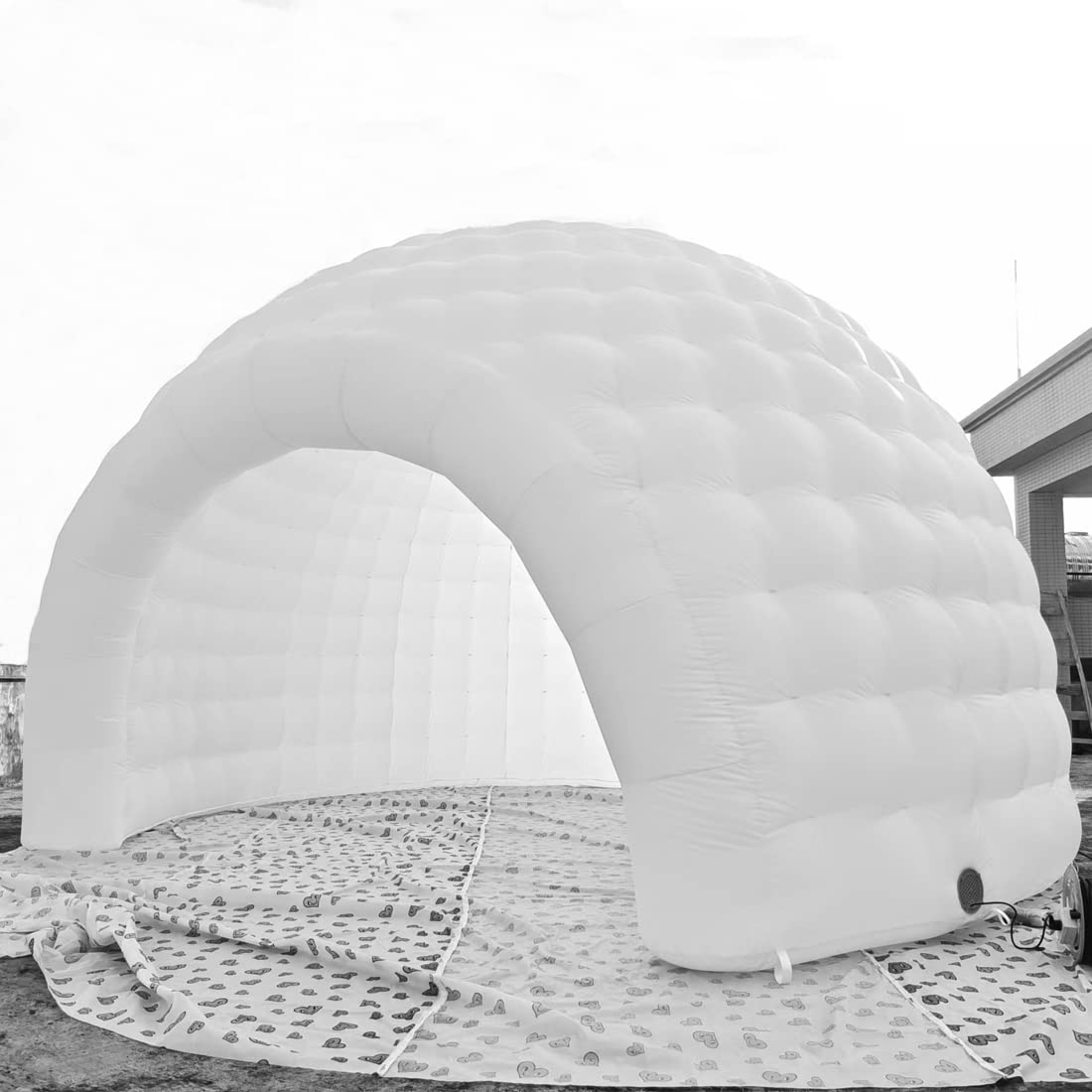 Inflatable Dome Tent Quilted White Inflatable Canopy