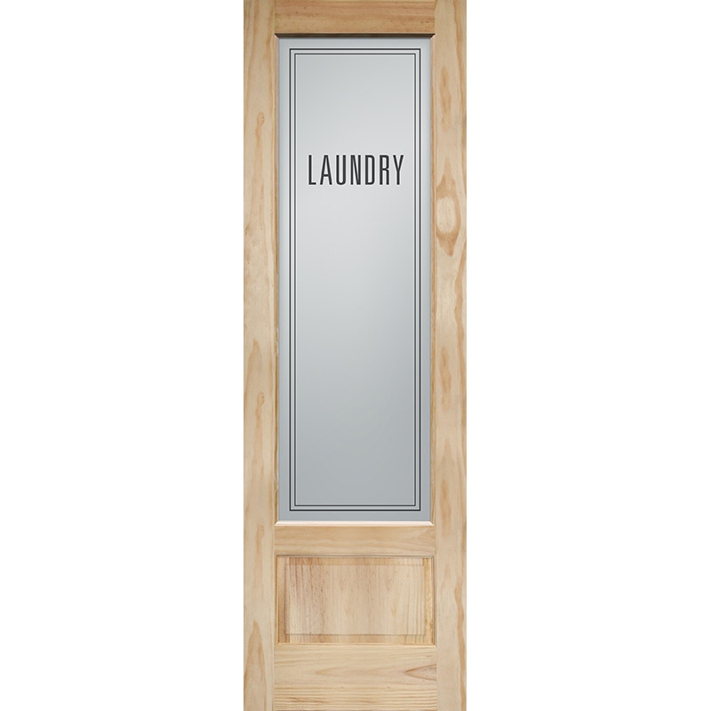 Interior Door Tall Pine Frame 8ft tall laundry door