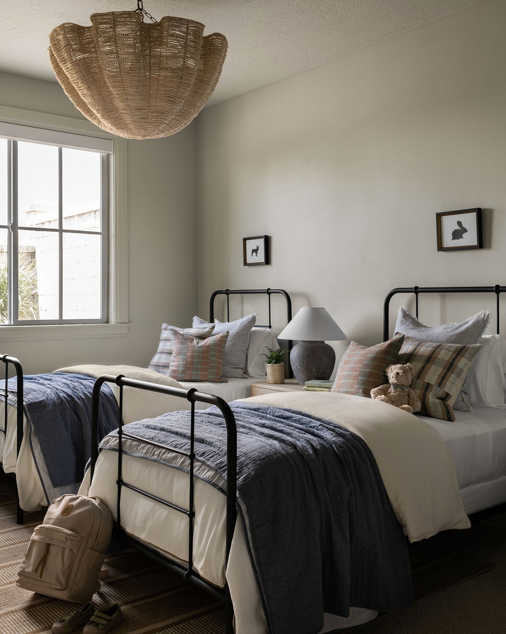 Iron Bed Frame having Arched Headboard and Spindles