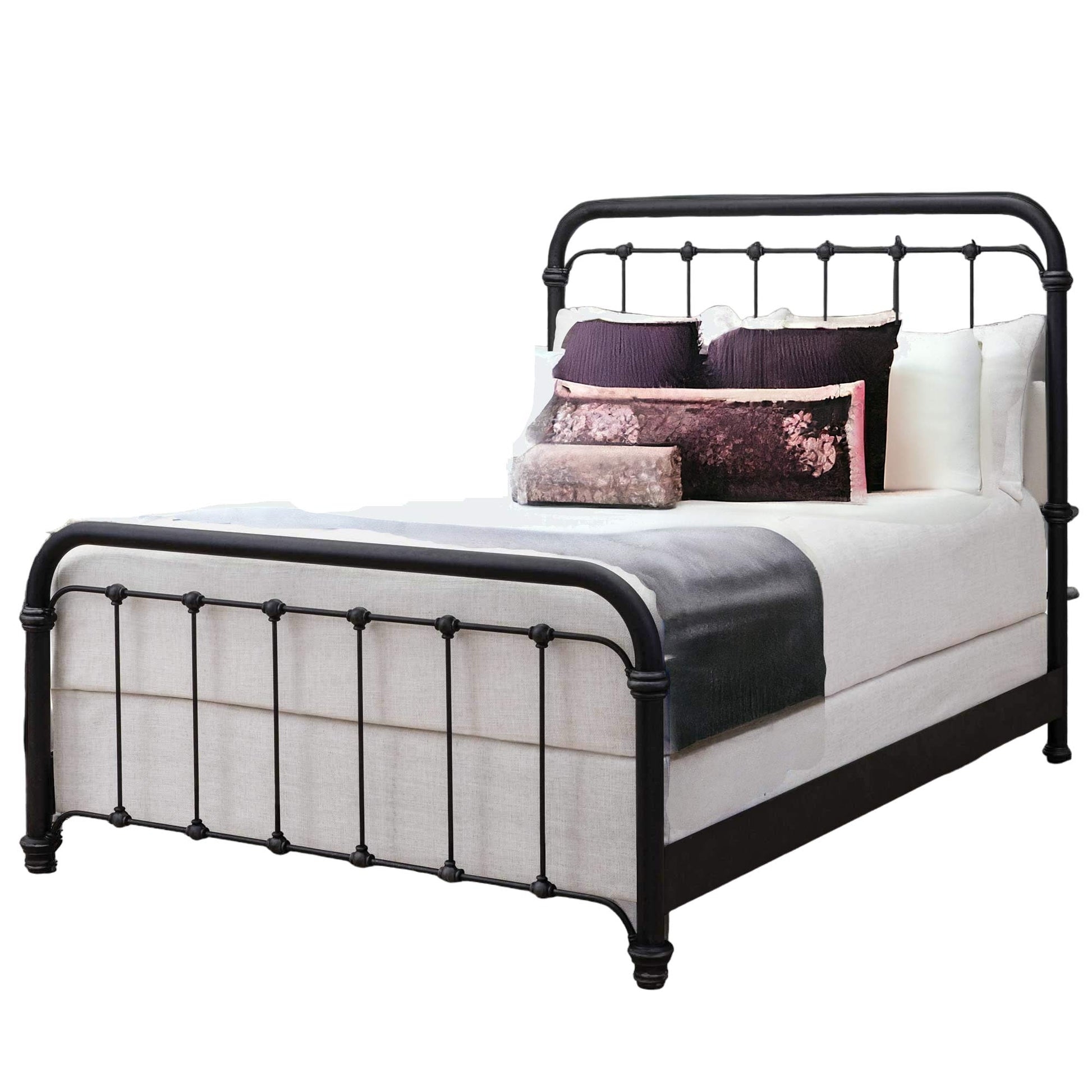 Iron Bed Frame showcasing Ball Joint Details Traditional