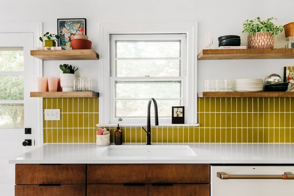 Vertical Subway Tile Backsplash