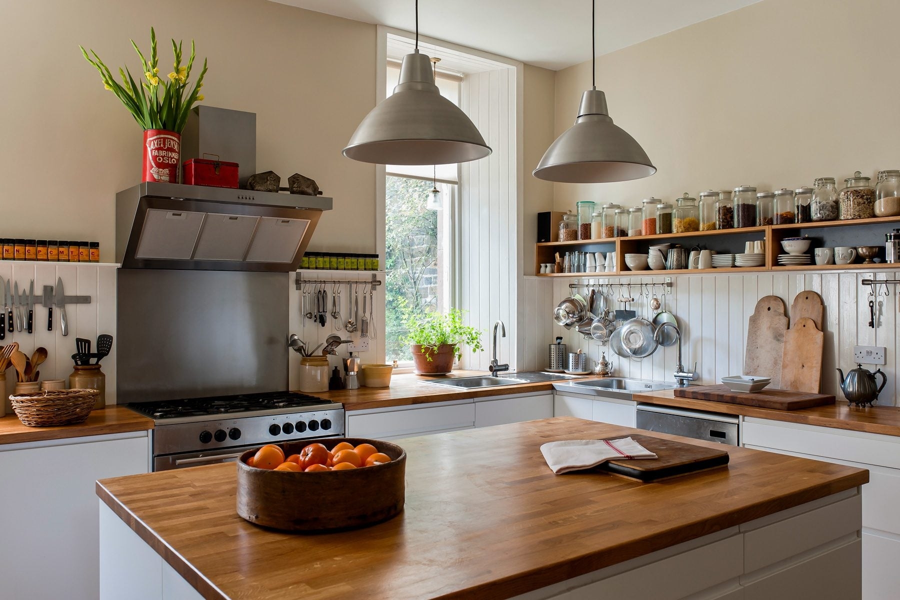 Kitchen Island Butcher Block Top Beadboard Backsplash Ideas