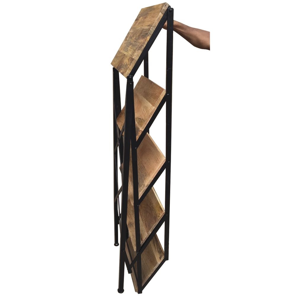 Ladder Display Black Iron Folding Iron Ladder Display