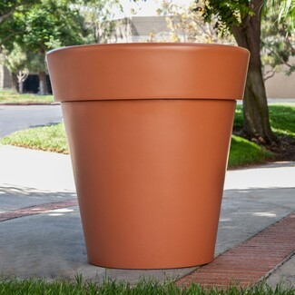 Large Planter featuring Deep Overhanging Rim Commercial Flower Pot