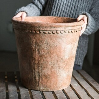 Large Planter including Aged Patina Rustic Aged Concrete Pot