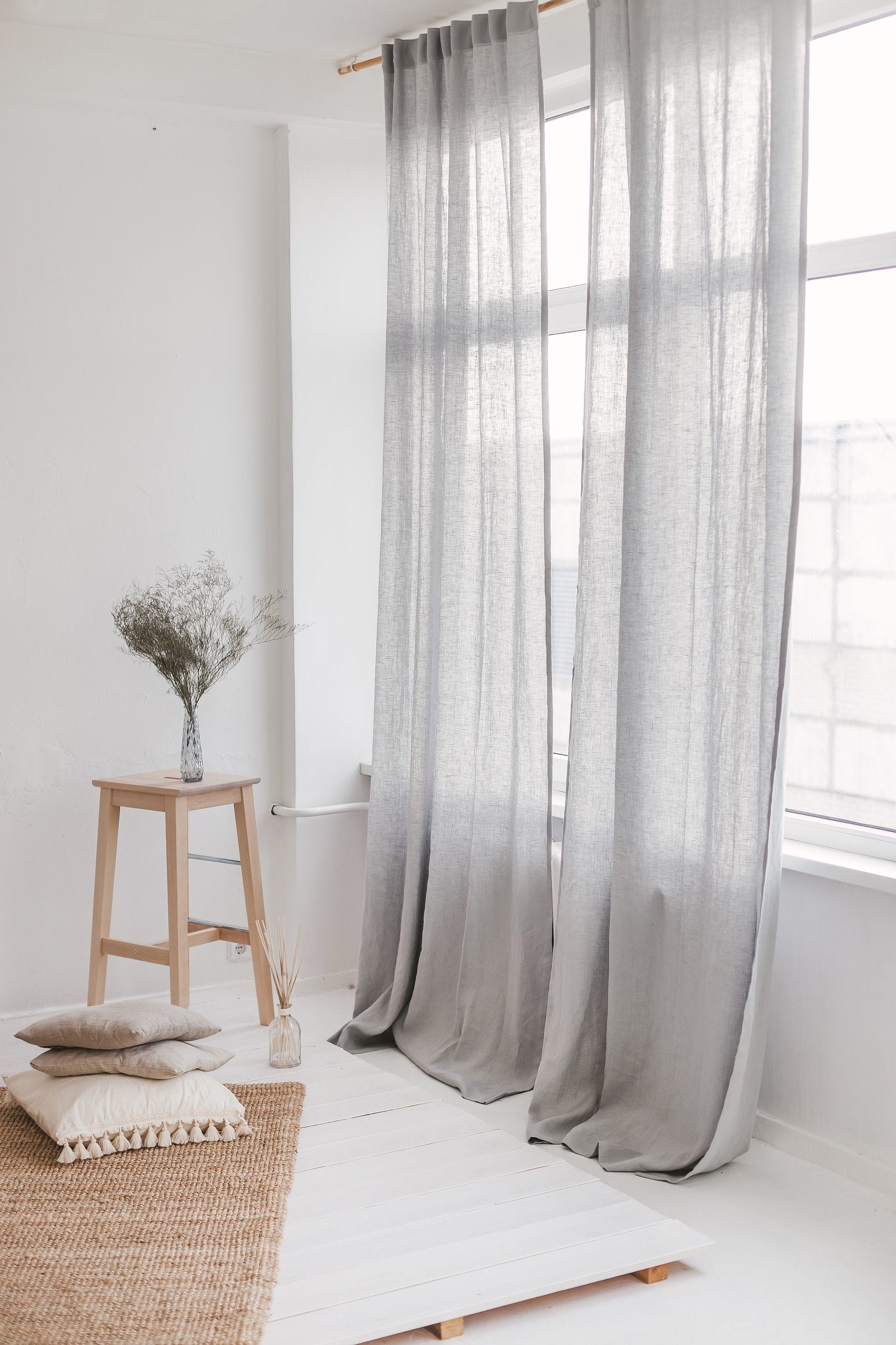 Gray Linen Curtains