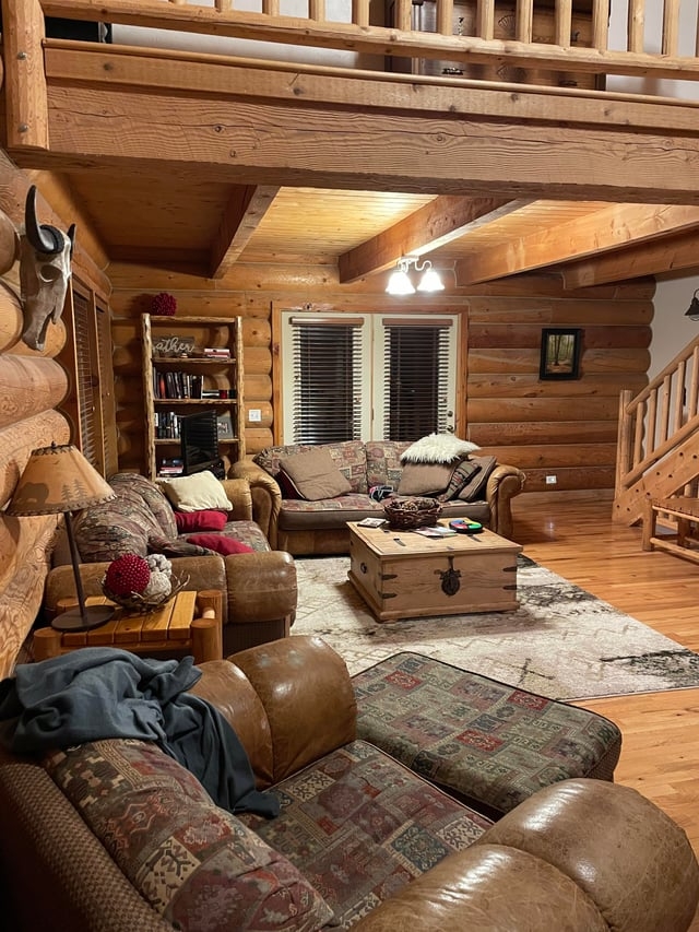 Living Room Set featuring Oversized Cabin Couches