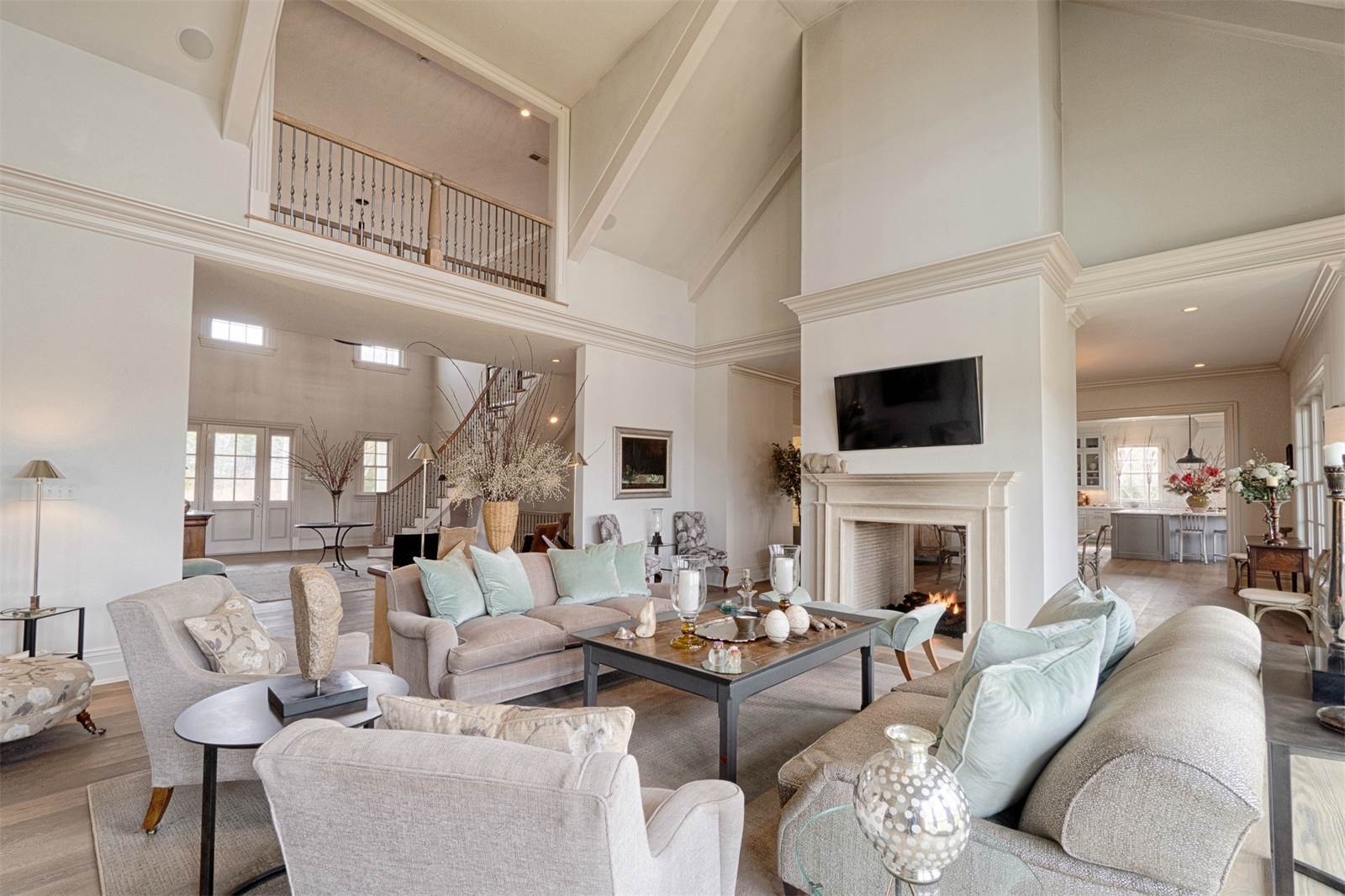 Living Room Set Seafoam Green Pillows Limestone