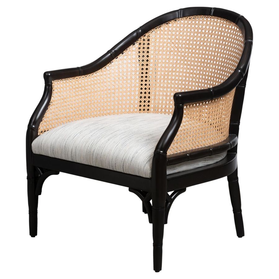 Cane Barrel Chair