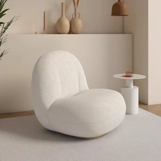 Lounge Chair Bulbous Seat Nubby Texture Sculptural Seating