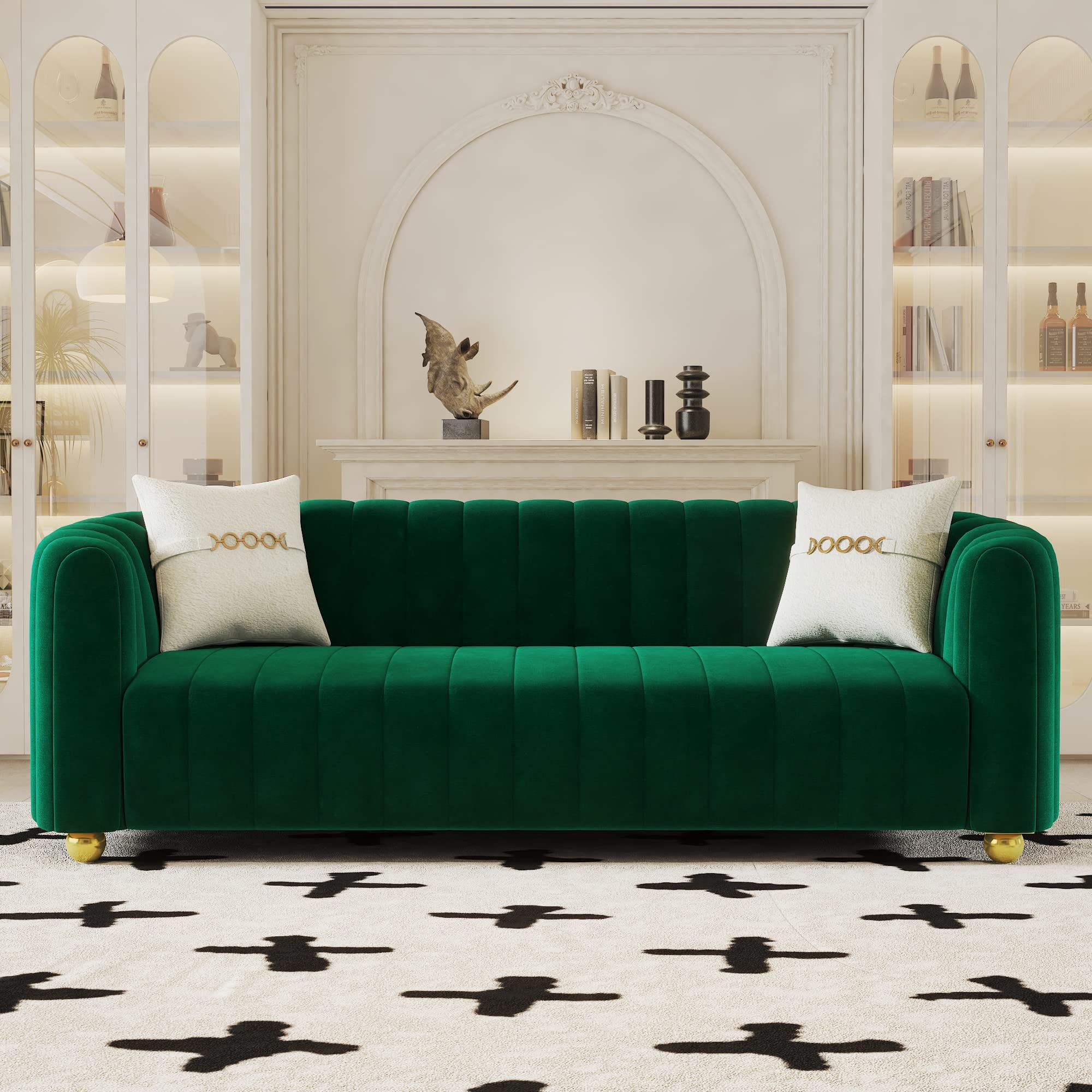 Green Mid Century Sofa