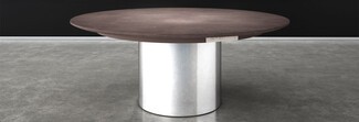 Meeting Table Integrated Power Round Drum Base Meeting Table