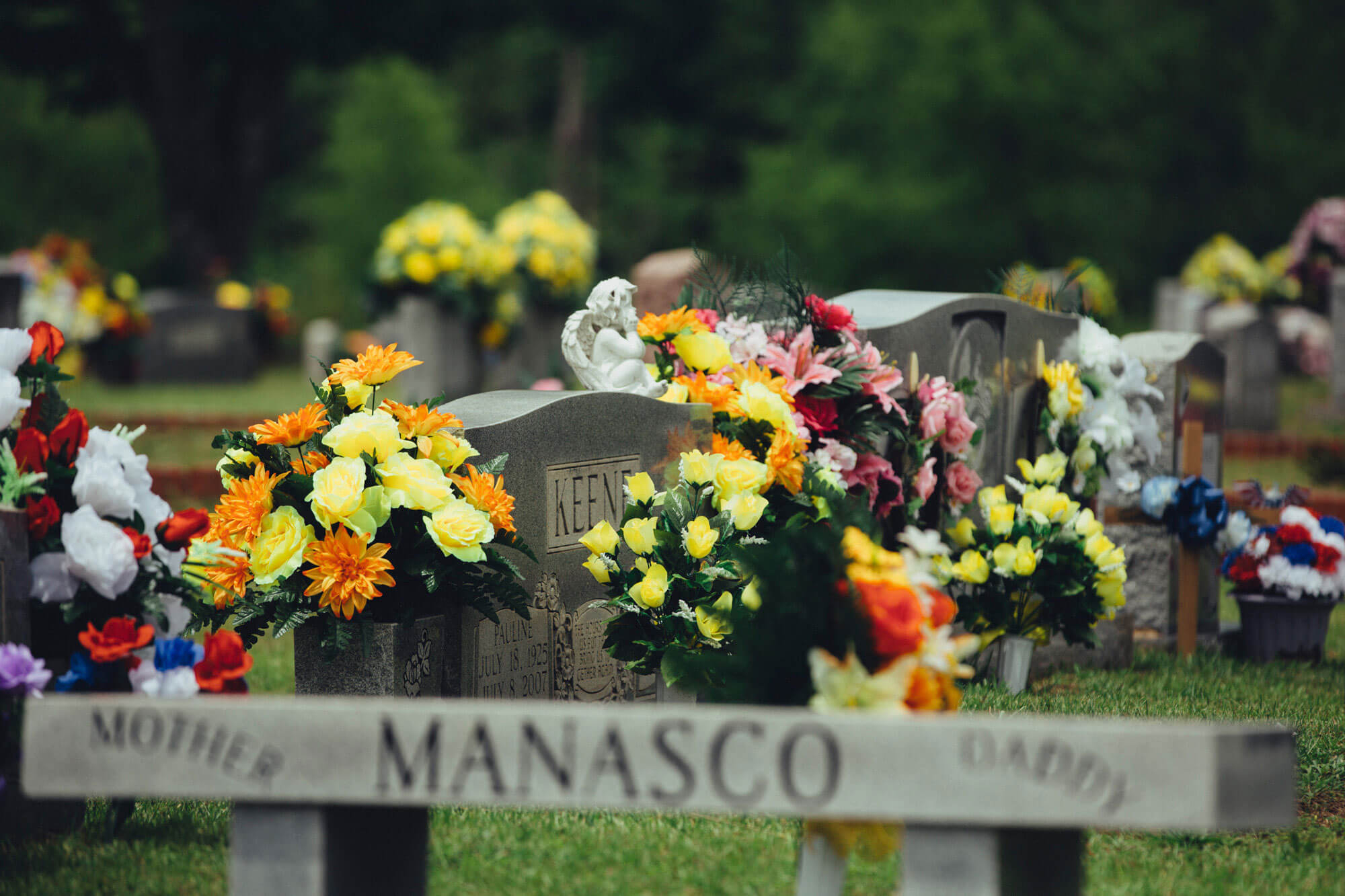 Memorial Bench with Engraved Serif Typography and Neutral Grey Finish