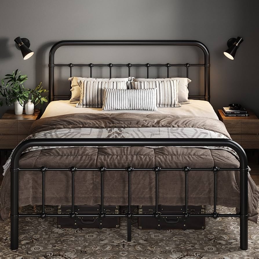 Black Iron Bedstead