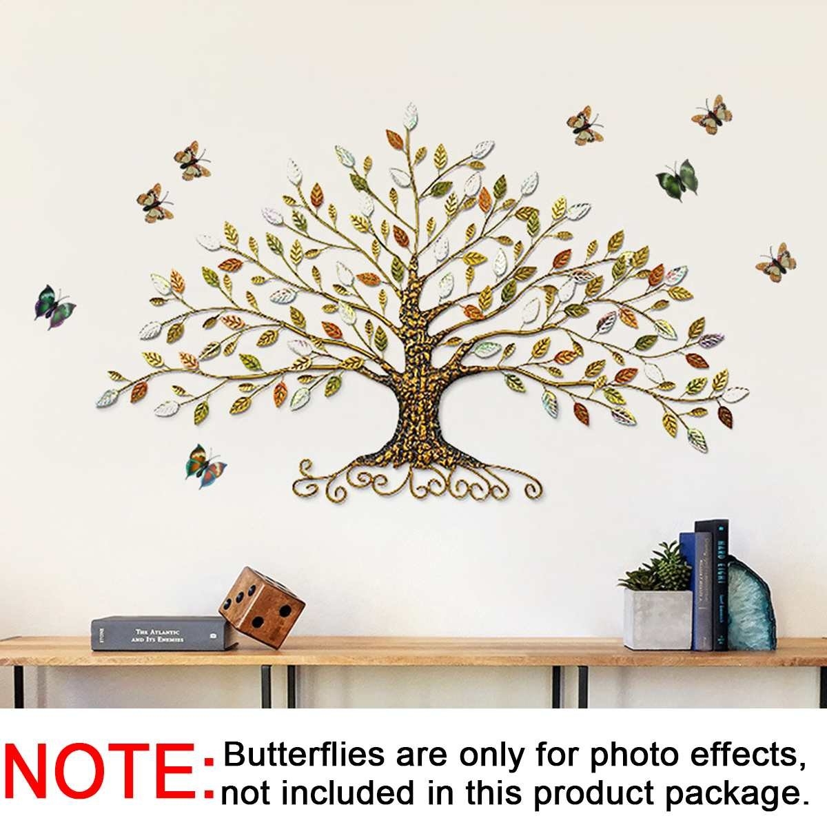 Metal Wall Art: Textured Trunk Antique Bronze Vintage Tree