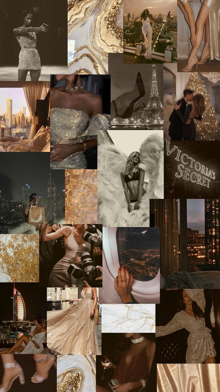 Mood Board Gold Stone Textures Champagne Aesthetic