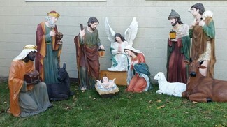 Nativity Set: Large Scale Christmas Decor, 59 Inch Height