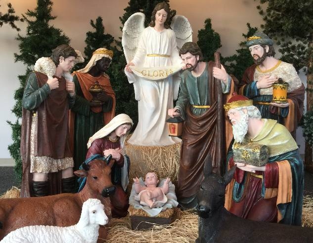 Nativity Set: Large Yard Nativity Scene, 48 Inch Hand Painted
